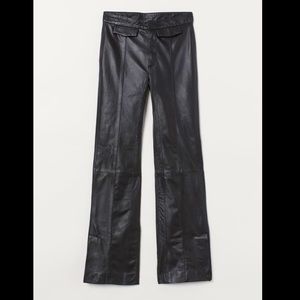 H&M Real Genuine Leather Fitted Pants